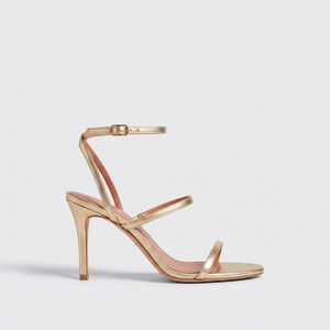 Minimal Strap Sandal in Gold