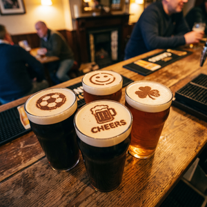 Party designs on pints